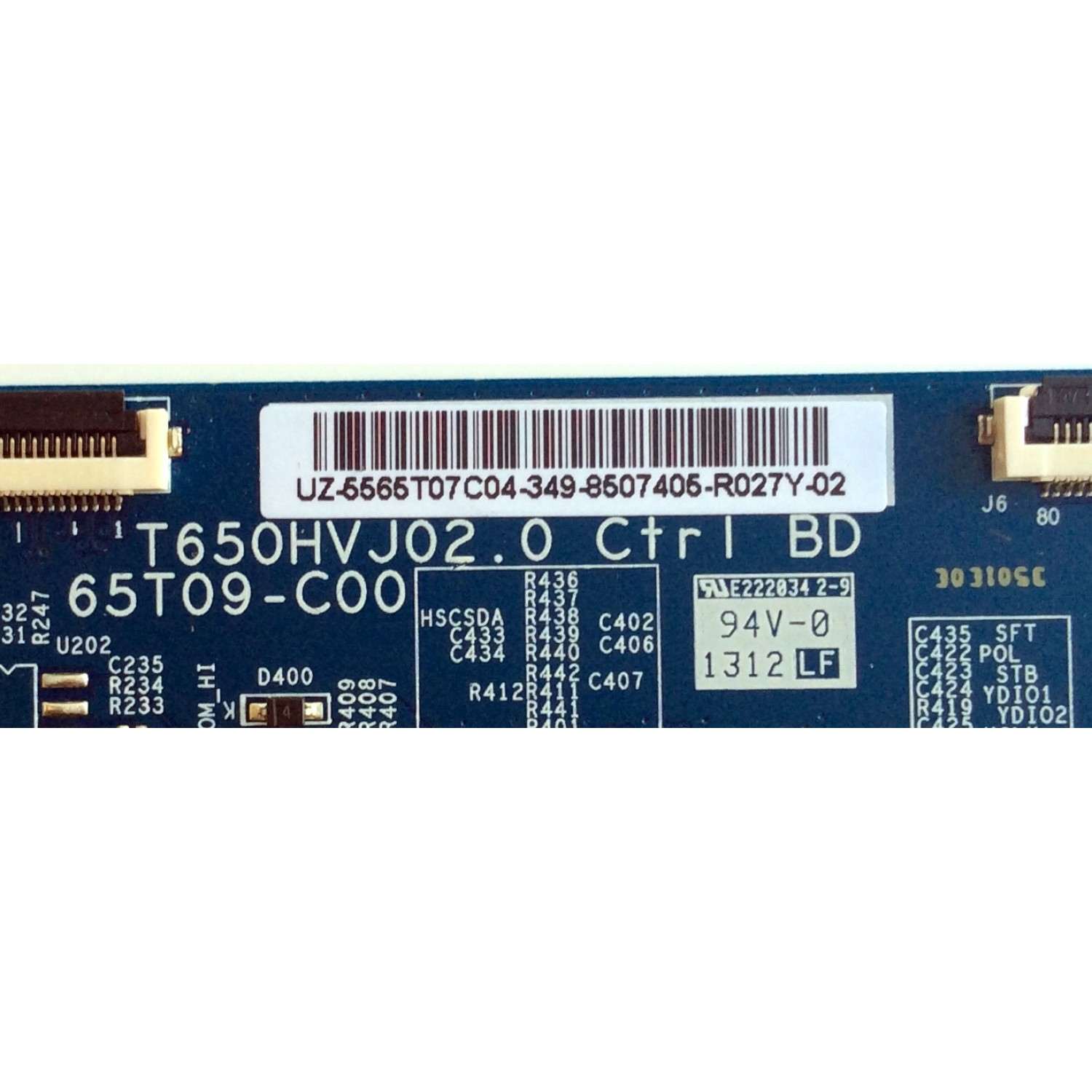 T-CON / VIZIO 55.65T07.C04 / T650HVJ02.0 / 65T09-C00 / 5565T07C04 / MODELO E650i-A2 LWJAOZBP / PANEL T650HVN05.4  - Imagen 2